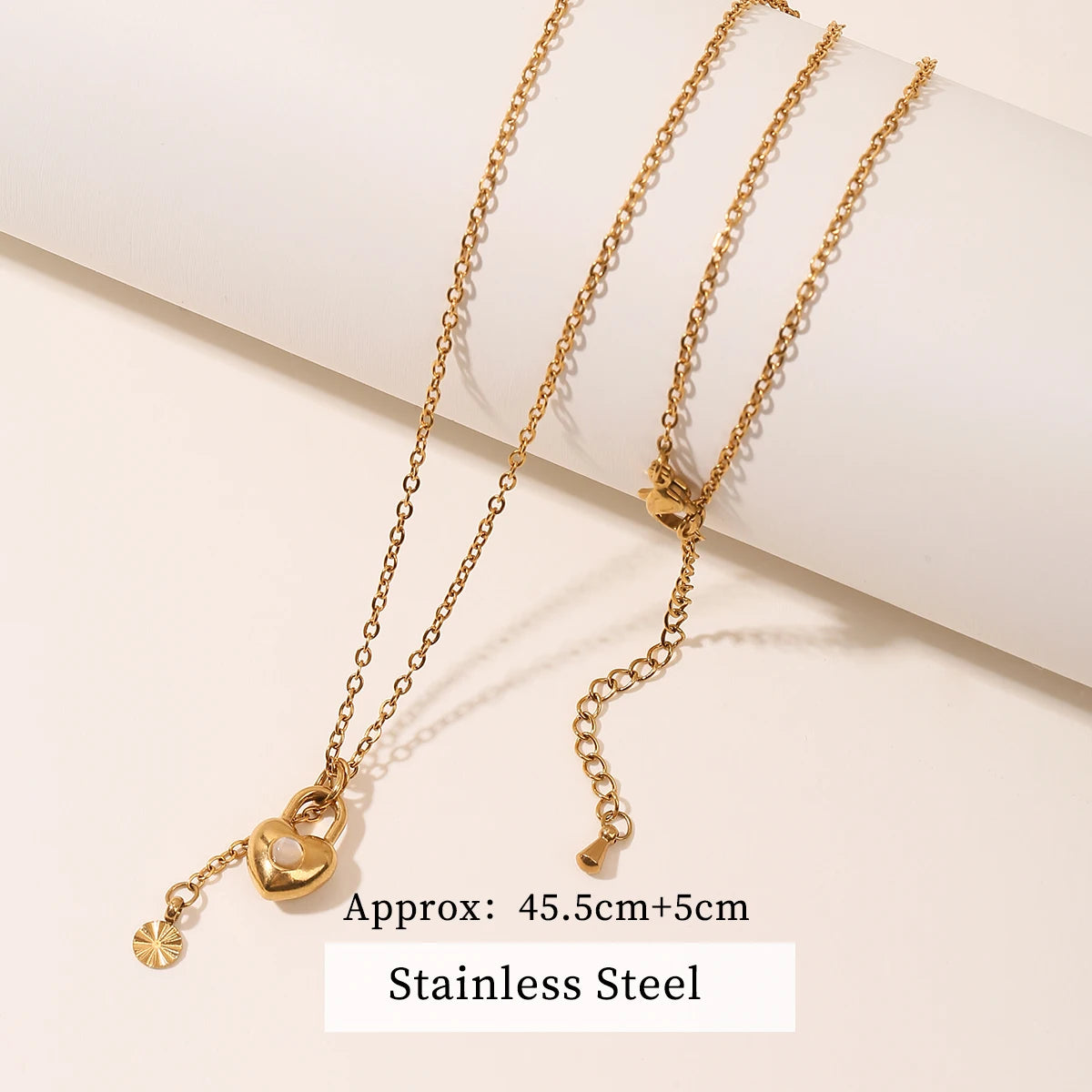 JD Stainless Steel Turquoise Zircon Geometic Patter Pendant Necklaces For Women Bohemian Delicate Wedding Jewelry Collar Mujer