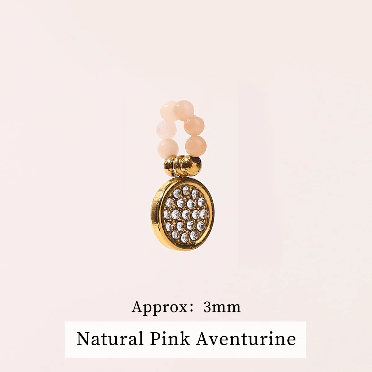JD Natural Stone Dangle Earrings Varied DIY Design for Women Stainless Steel Hoop Earrings Crystal Pendant Jewelry Accessory