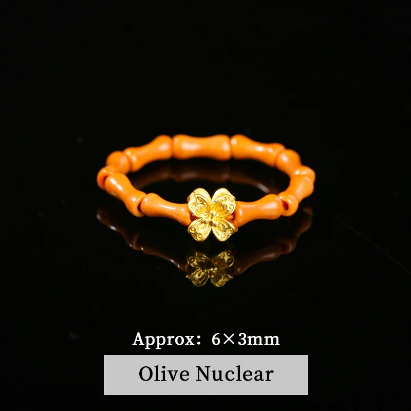 JD Natural Stone Small Bead Crystal Rings for Women Trendy Bohe Handmade Stretch Rings Reiki Healing Party Gifts Couple Jewelry