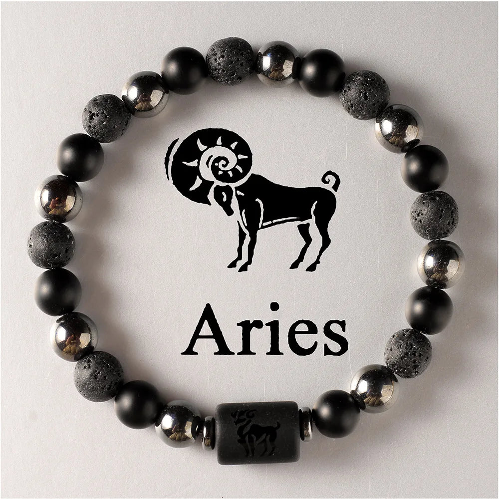 JD Zodiac Sign Bracelets Homme 12 Constellation Bangles Men Gemini Virgo Leo Libra Bracelet Women Friendship Gift Bracelets