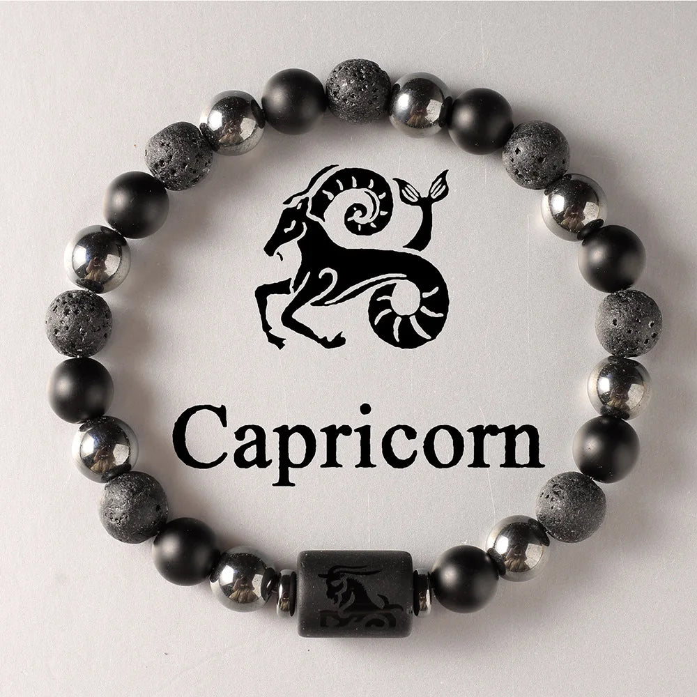 JD Zodiac Sign Bracelets Homme 12 Constellation Bangles Men Gemini Virgo Leo Libra Bracelet Women Friendship Gift Bracelets