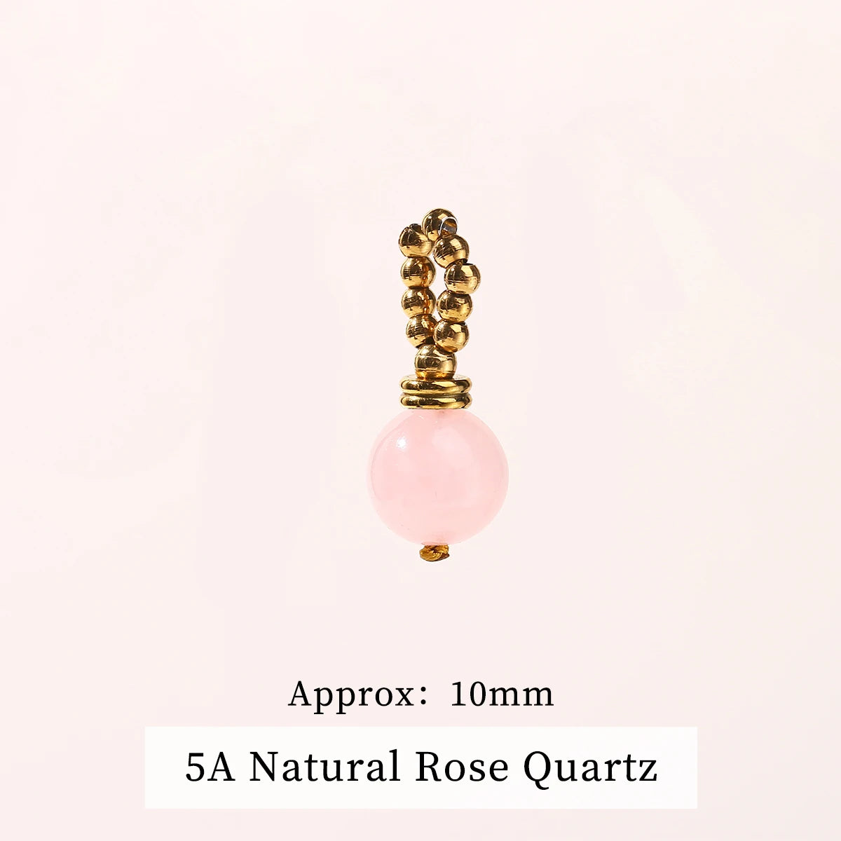 JD Natural Stone Dangle Earrings Varied DIY Design for Women Stainless Steel Hoop Earrings Crystal Pendant Jewelry Accessory