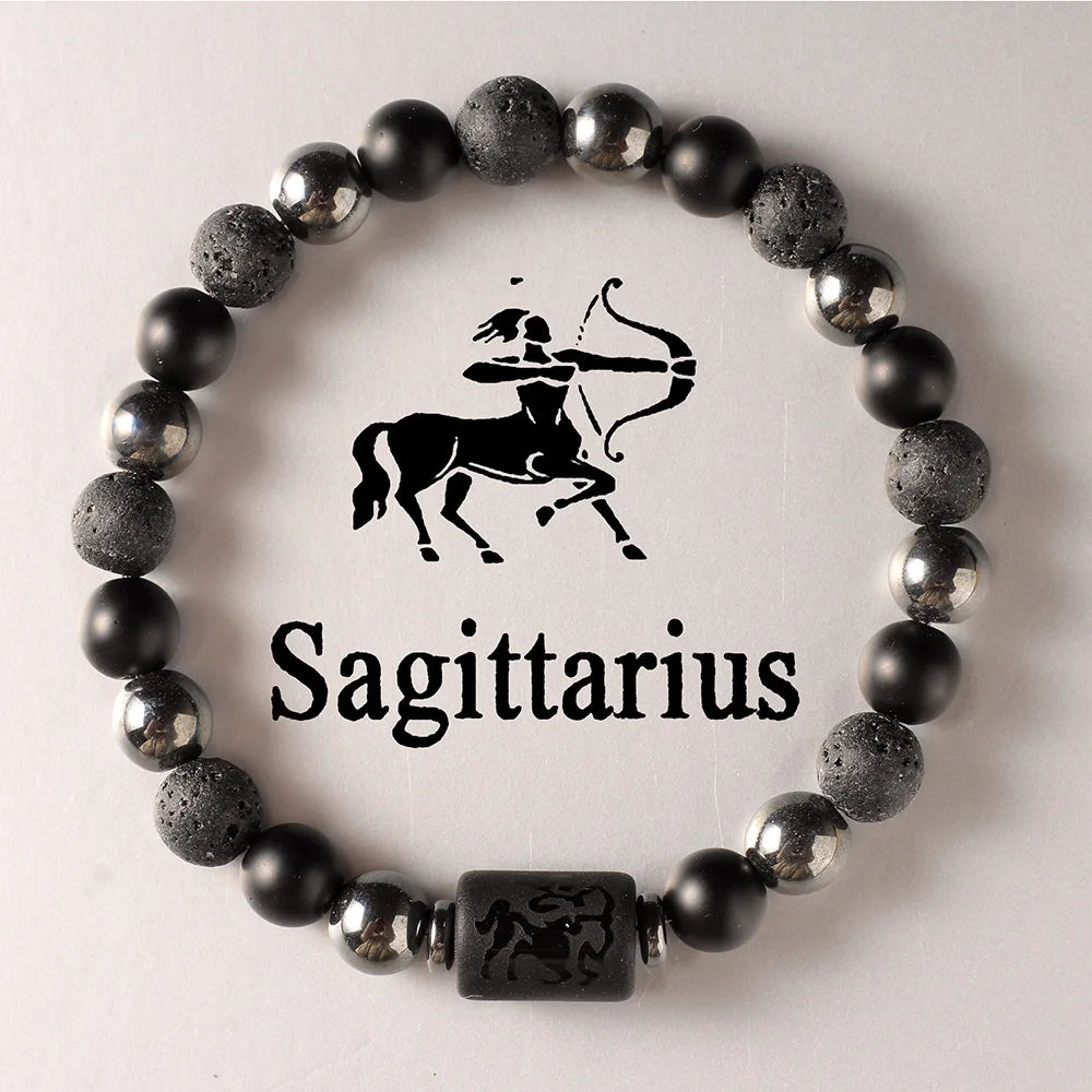 JD Zodiac Sign Bracelets Homme 12 Constellation Bangles Men Gemini Virgo Leo Libra Bracelet Women Friendship Gift Bracelets