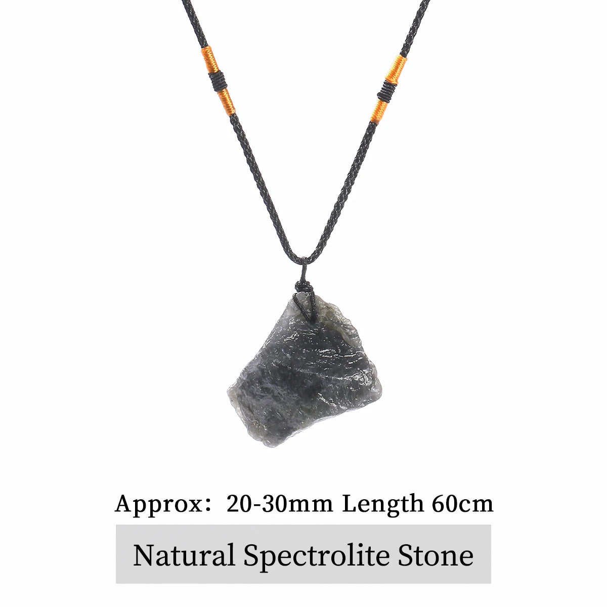 JD Natural Crystal Amethyst Raw Stone Pendant Clavicle Necklace Women Men Reiki Healing Adjustable Rope Chain Lucky Necklace