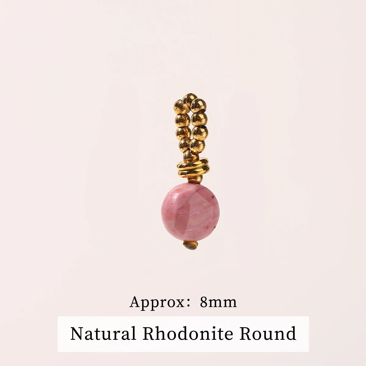 JD Natural Stone Dangle Earrings Varied DIY Design for Women Stainless Steel Hoop Earrings Crystal Pendant Jewelry Accessory