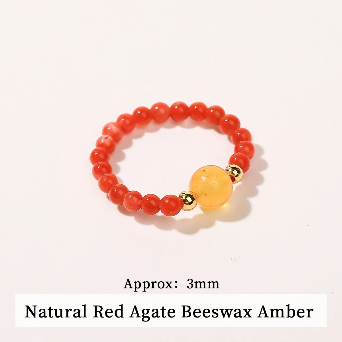 JD Natural Crystal Rings for Women Fashion Simple Sweet Small Beads Tourmaline Amethyst Turquoise Adjustable Reiki Healing Rings