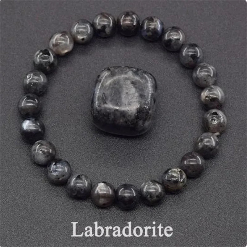 JD Amethyst Bracelet Made of Real Natural Stone Beads Body-Purifying Geniune Amethyst Natural Crystal Bracelet for Women Pulsera