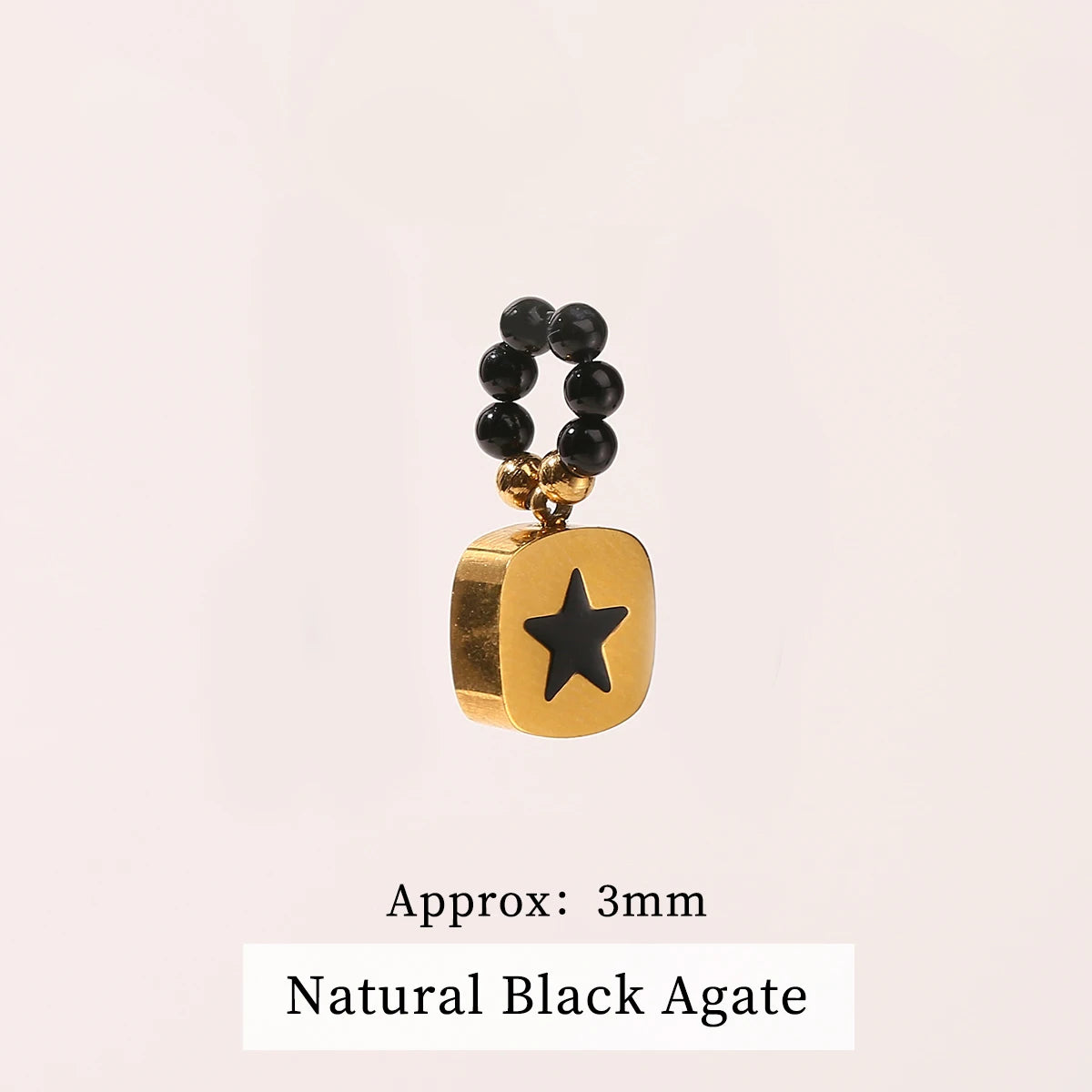 JD Natural Stone Pandent Box Chain Necklaces for Women Creative DIY Crystal Charm Stainless Steel Clavicle Necklace Accessory