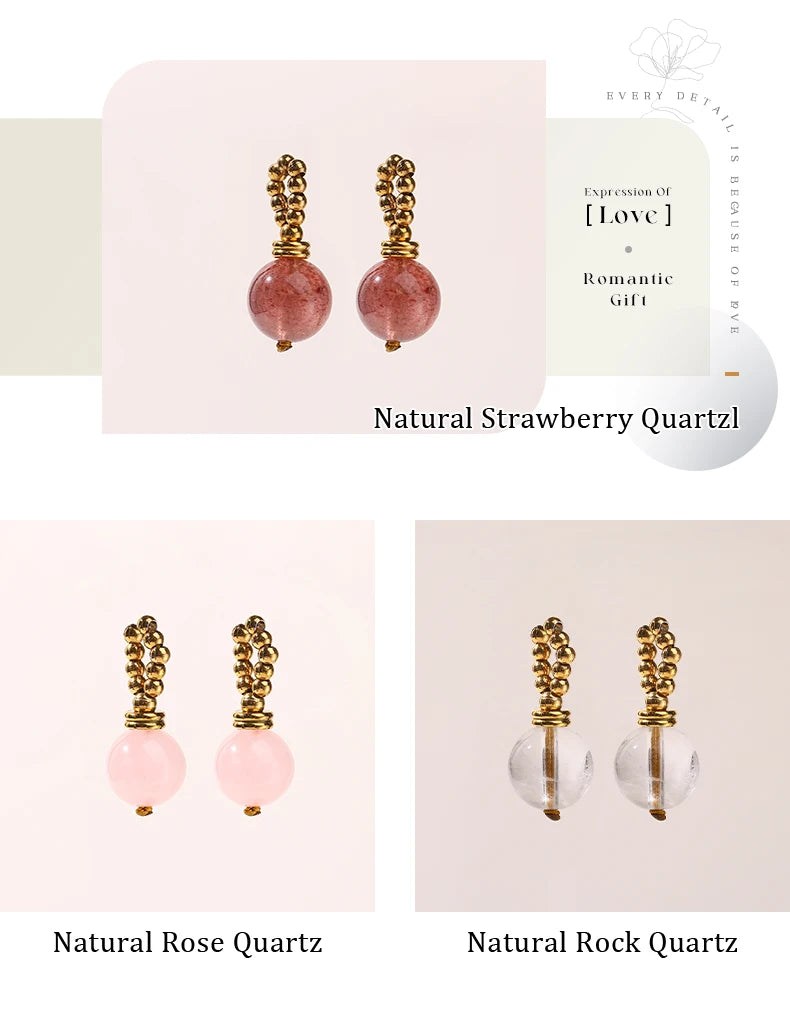 JD Natural Stone Pandent Box Chain Necklaces for Women Creative DIY Crystal Charm Stainless Steel Clavicle Necklace Accessory